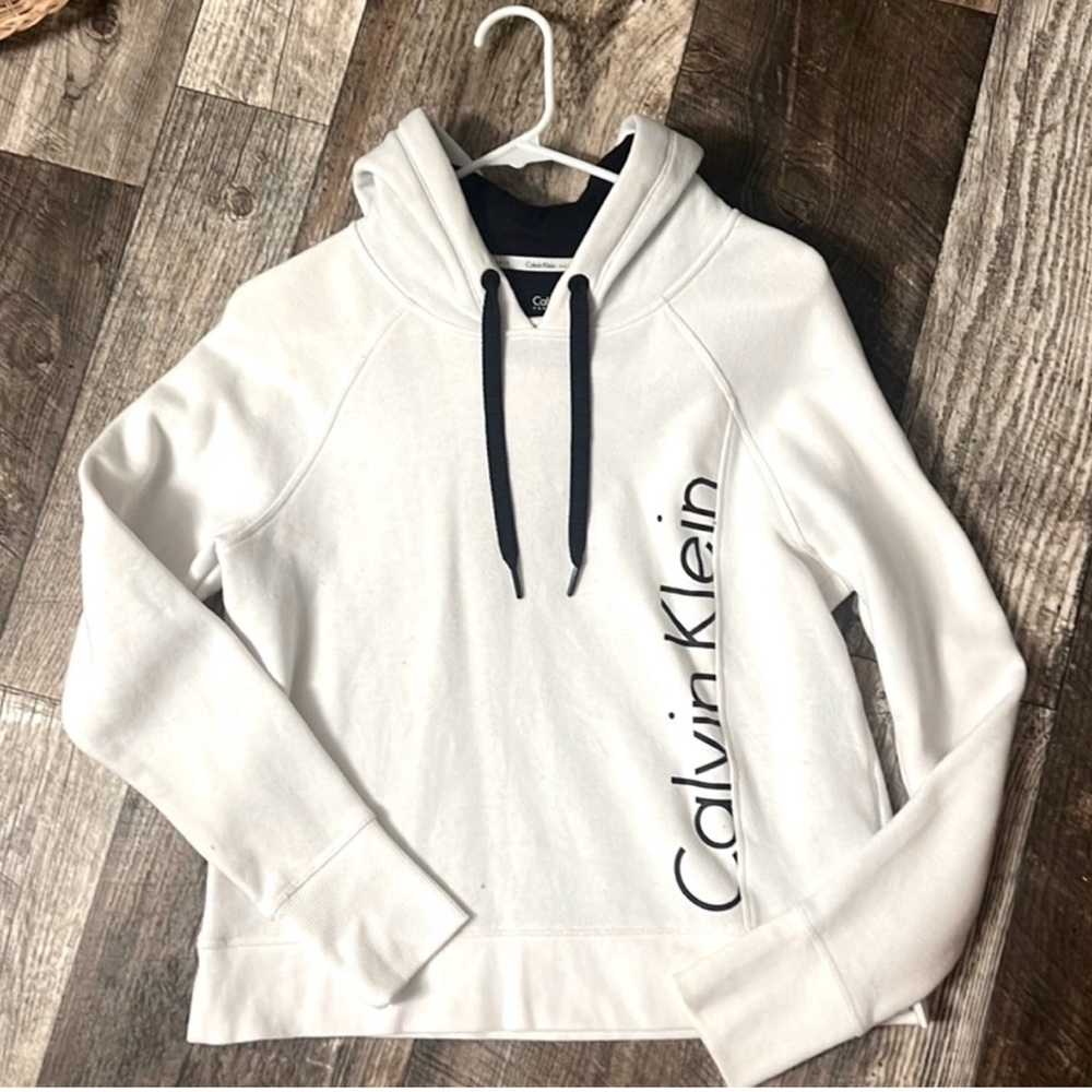 Calvin Klein Women's White Hoodie